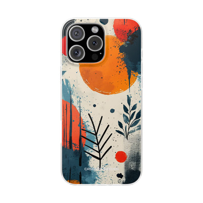 Orange Blue Splash - Flexi iPhone 16 Phone Case