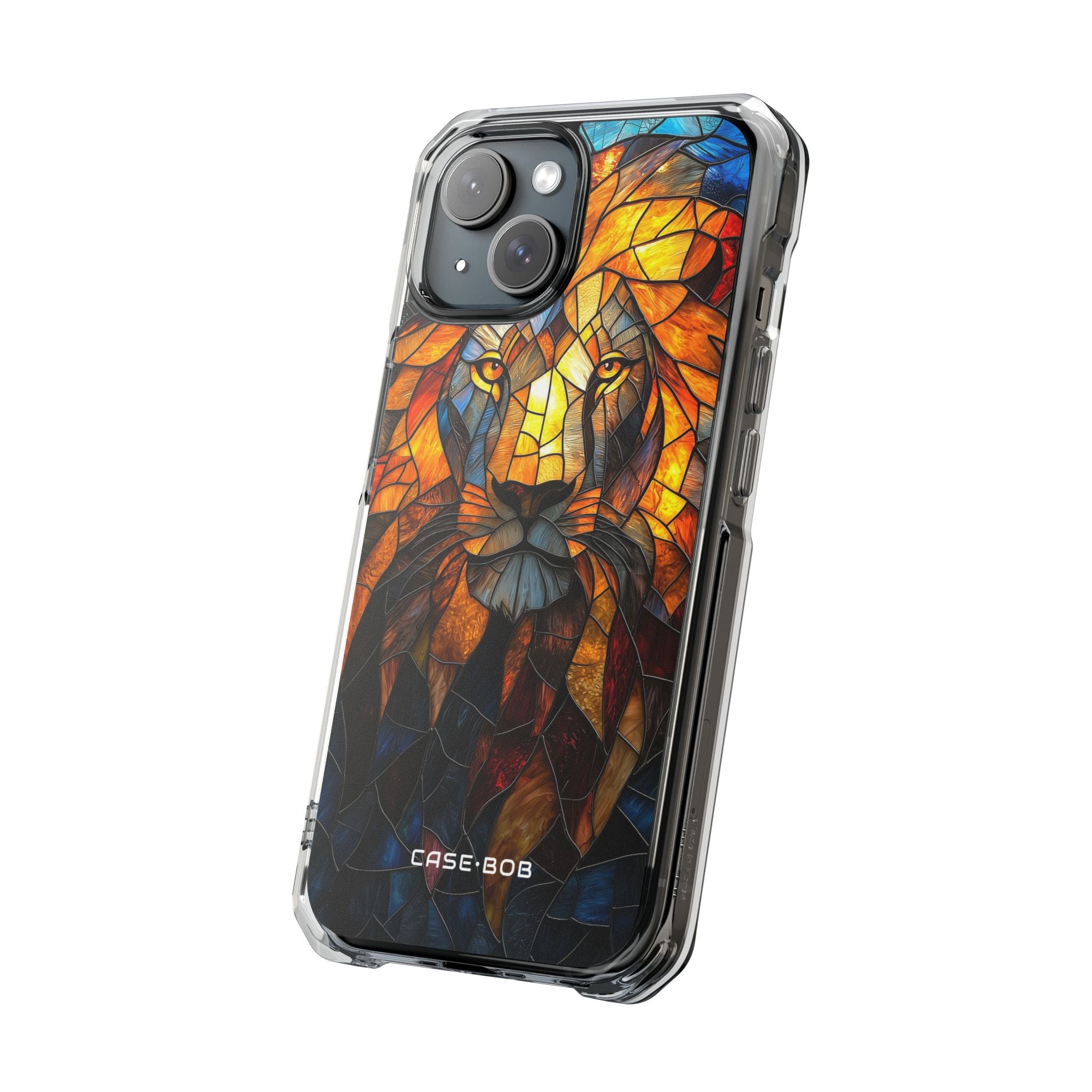 Lion Flame Mosaic iPhone 15 Case - Impact