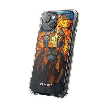 Lion Flame Mosaic iPhone 15 Case - Impact
