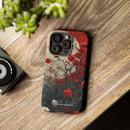 Zen Blossoms in Moonlight iPhone 15 - Tough Phone Case