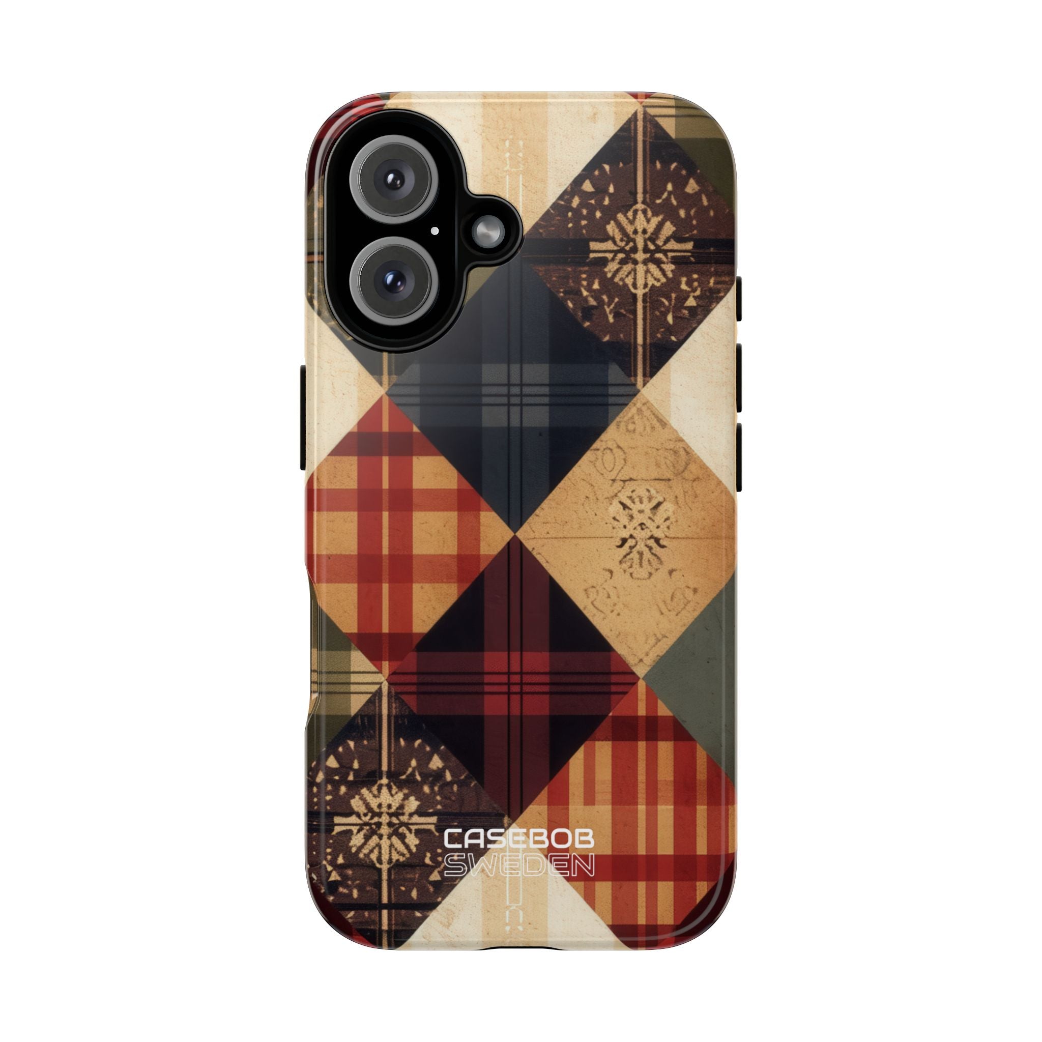 Rustic Quilt Charm iPhone 16 - Tough