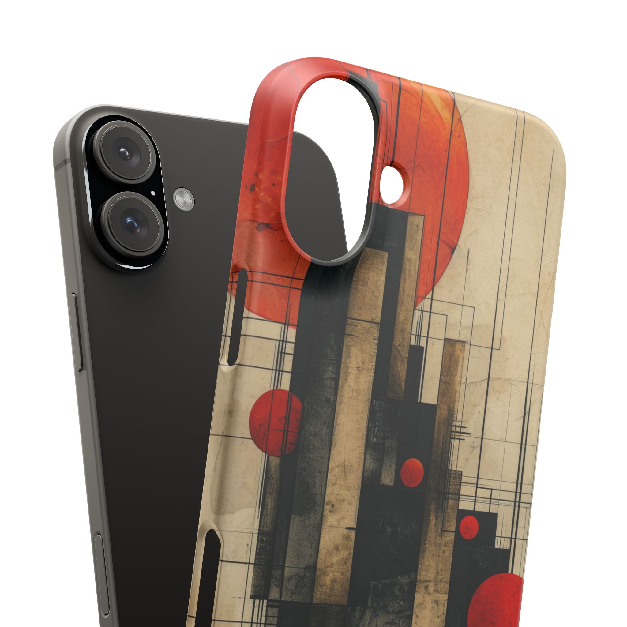 Vintage Geometric Harmony iPhone 16 - Slim Phone Case