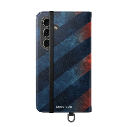 Diagonal Stripes Blaze - Samsung S24 Case - Wallet