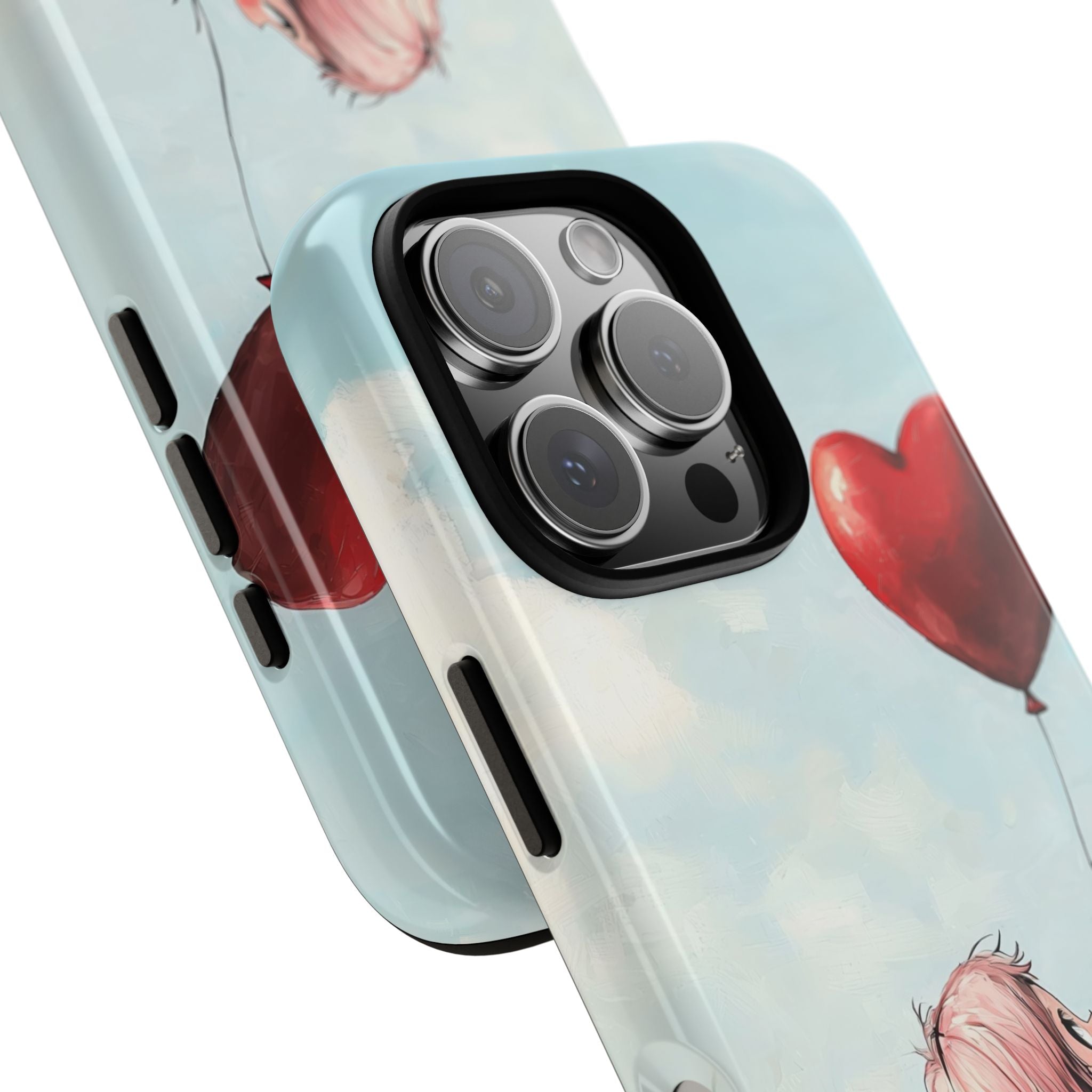 Heart Balloon Glow iPhone 16 Pro Case - Tough