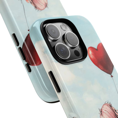 Heart Balloon Glow iPhone 16 Pro Case - Tough