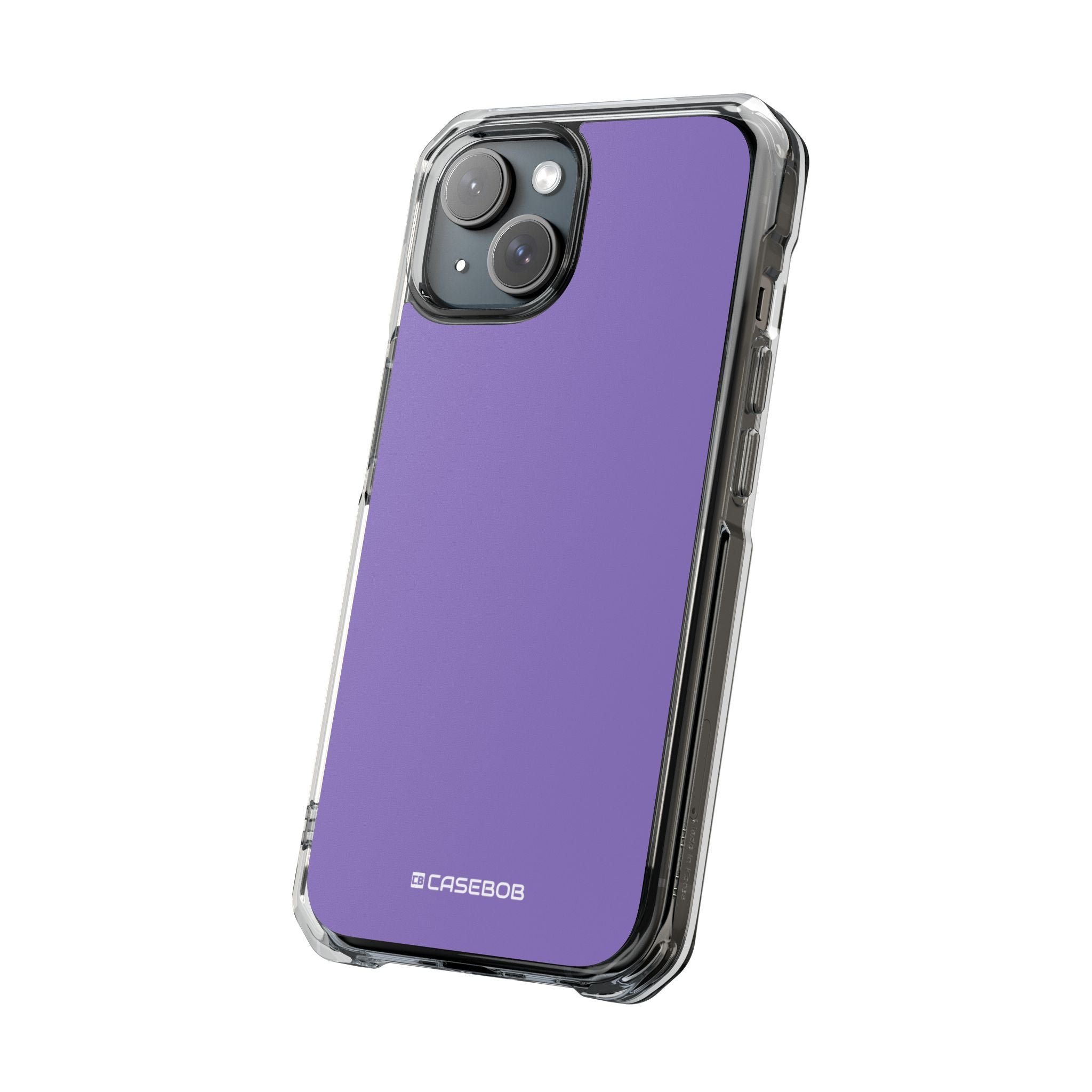 Middle Blue Purple - Clear Impact Case for iPhone