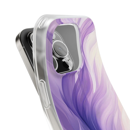 Purple Ribbon Waves iPhone 16 Pro Case - Soft