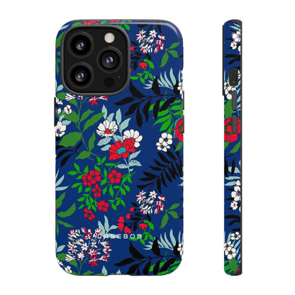 Blue Art Flowerfield - Protective Phone Case