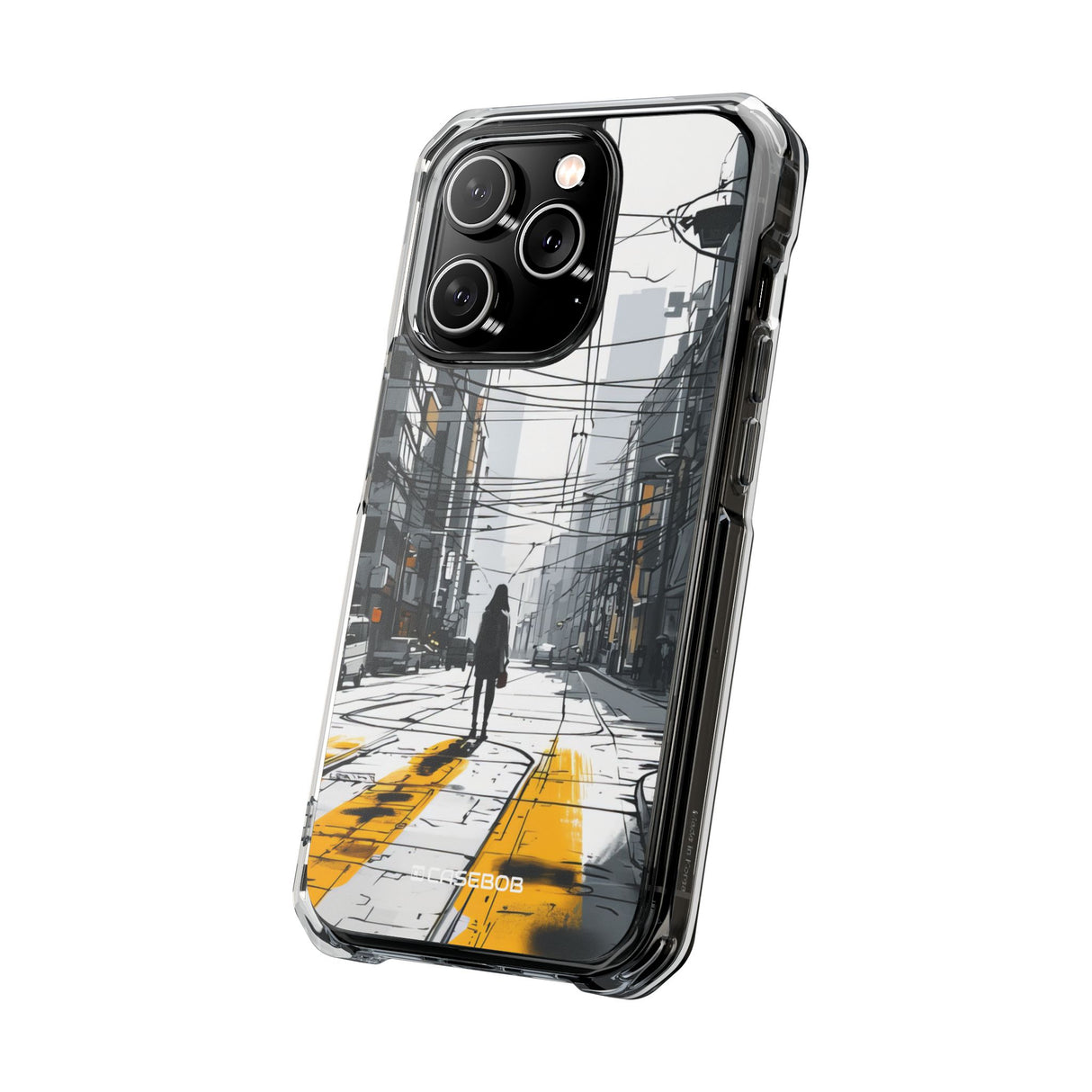 Urban Solitude - Phone Case for iPhone (Clear Impact - Magnetic)