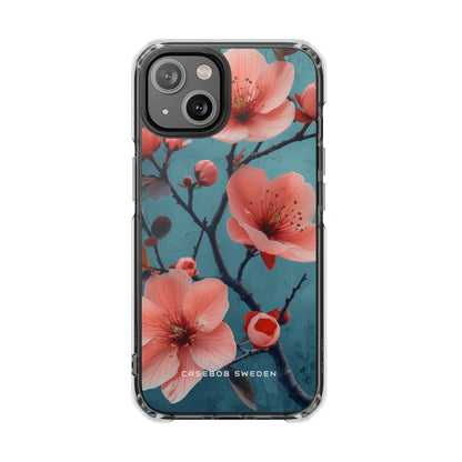 Floral Harmony Burst iPhone 14 - Clear Impact Phone Case