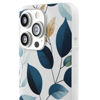 Navy Leaf Veins iPhone 13 Pro - Soft