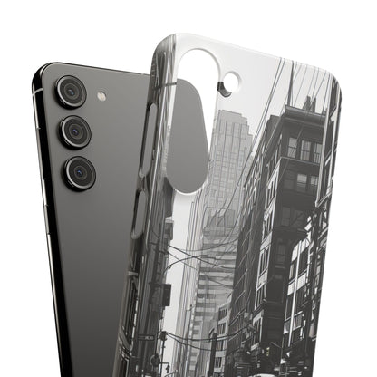 Urban Cityscape Line Perspective Samsung S23 - Slim Phone Case