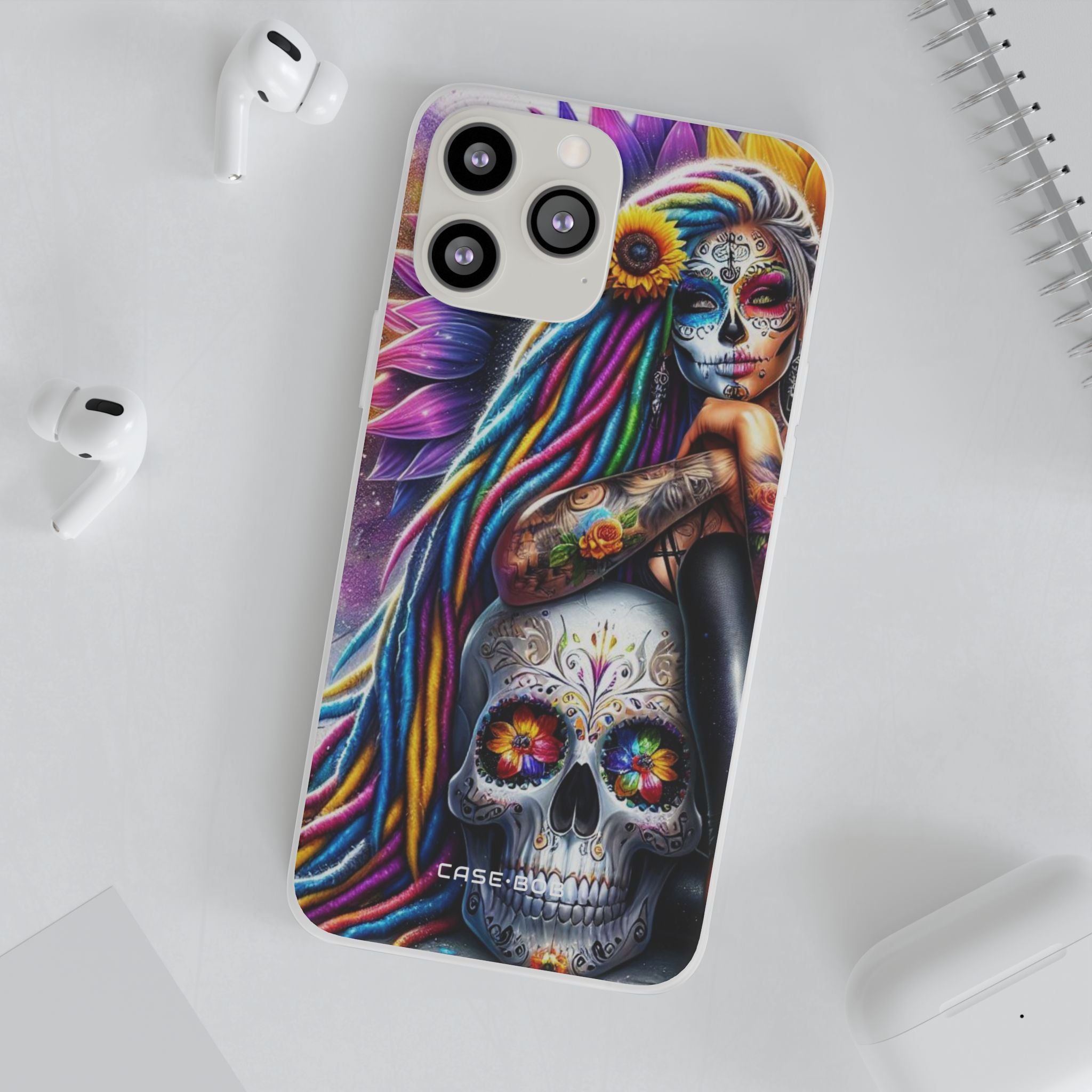 Sunflower Skull Glow iPhone 13 Pro Max - Soft