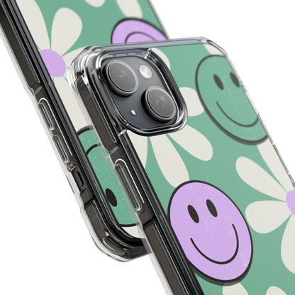Smiley Daisy Glow iPhone 15 Plus Case - Impact