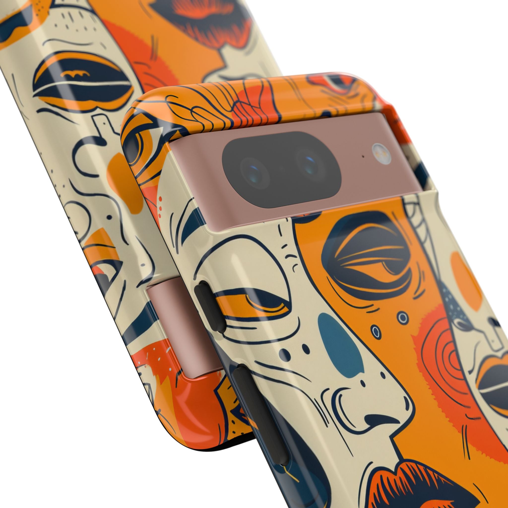 Gradient Face Mosaic Google Pixel 8 - Tough Phone Case