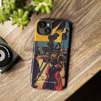 Golden Era Cinematic Spotlight iPhone 15 - Tough Phone Case