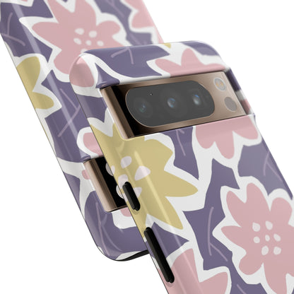 Purple Happy Flower - Protective Phone Case