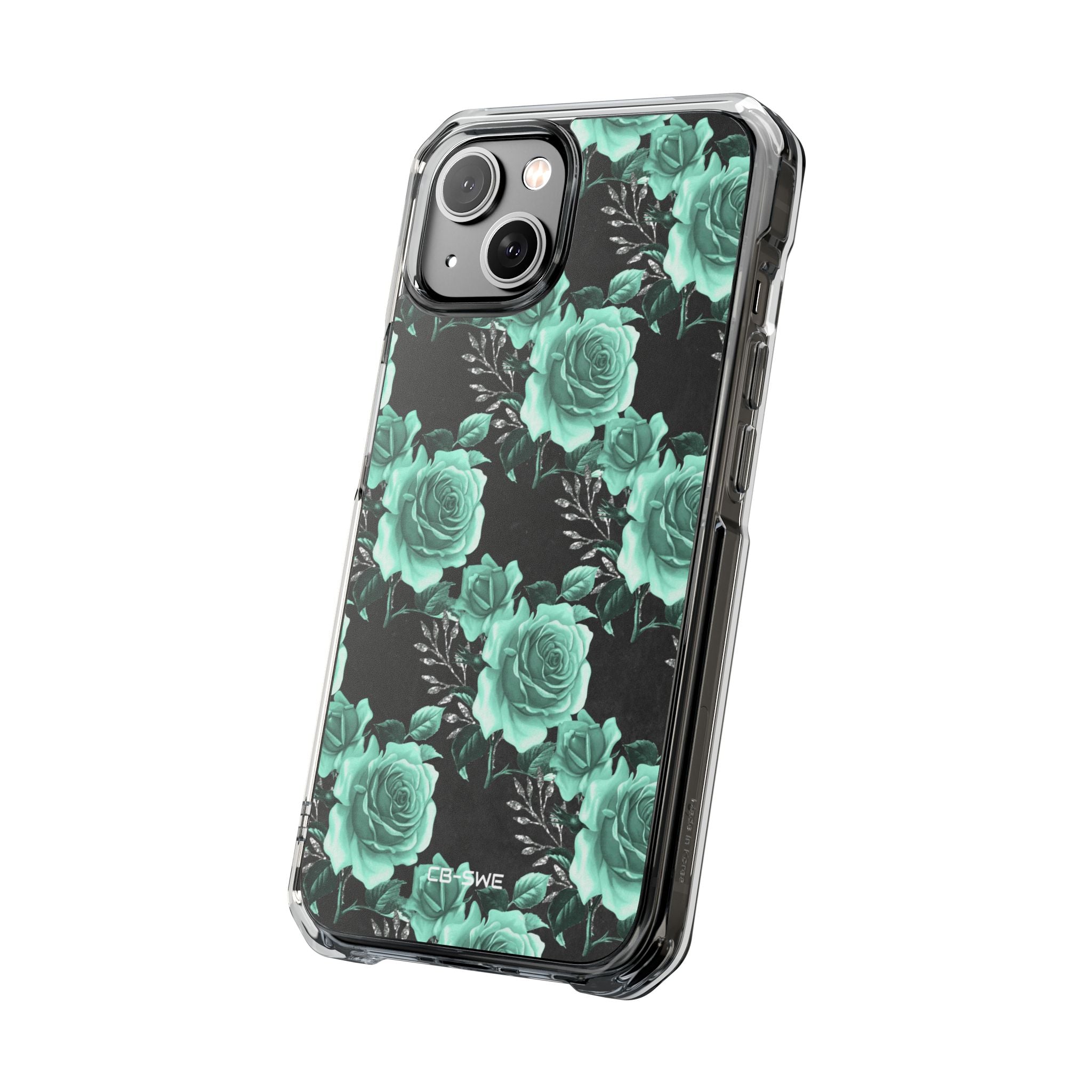 Turquoise Rose Symphony iPhone Case - Impact