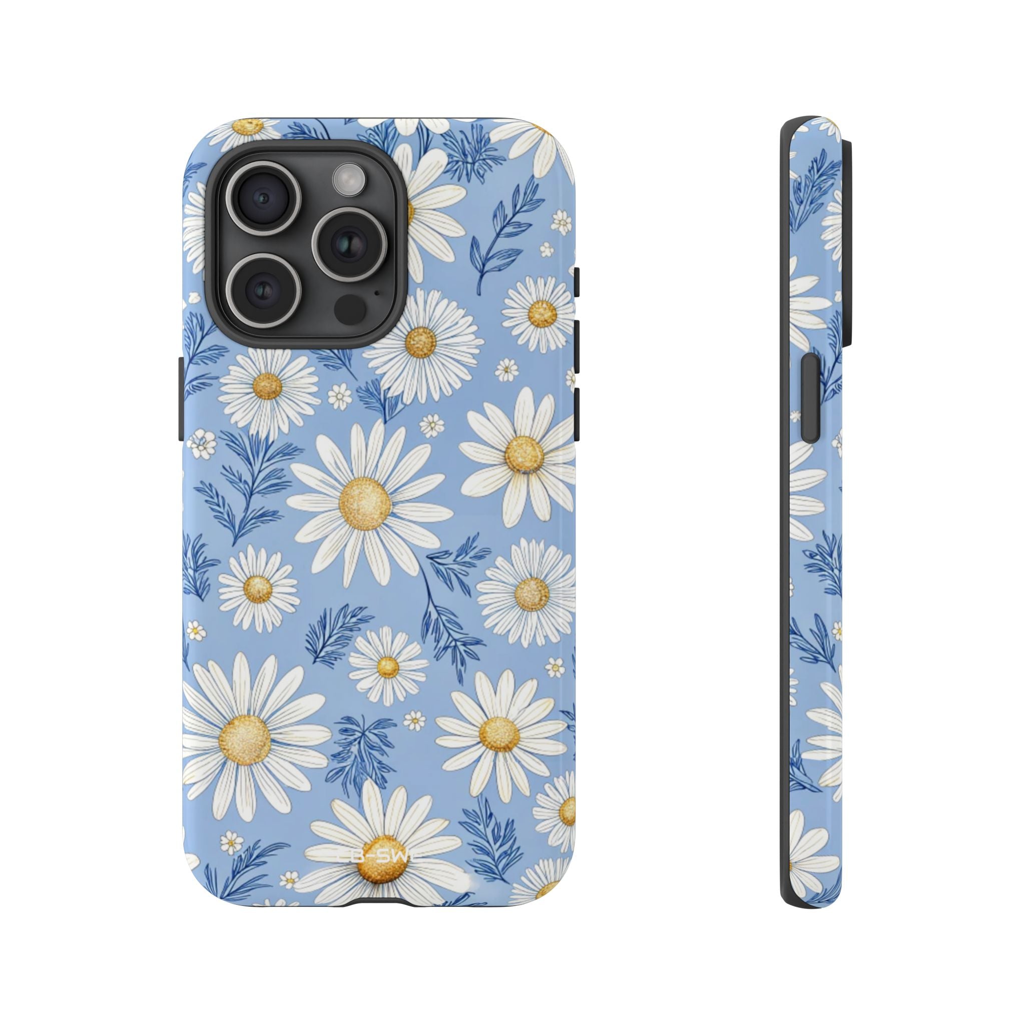 Daisies On Blue - iPhone Case