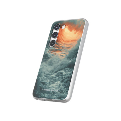 Fiery Wave Power - Flexi Samsung S23 Phone Case