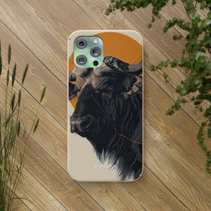 Majestic Buffalo Sun | Biodegradable Phone Case