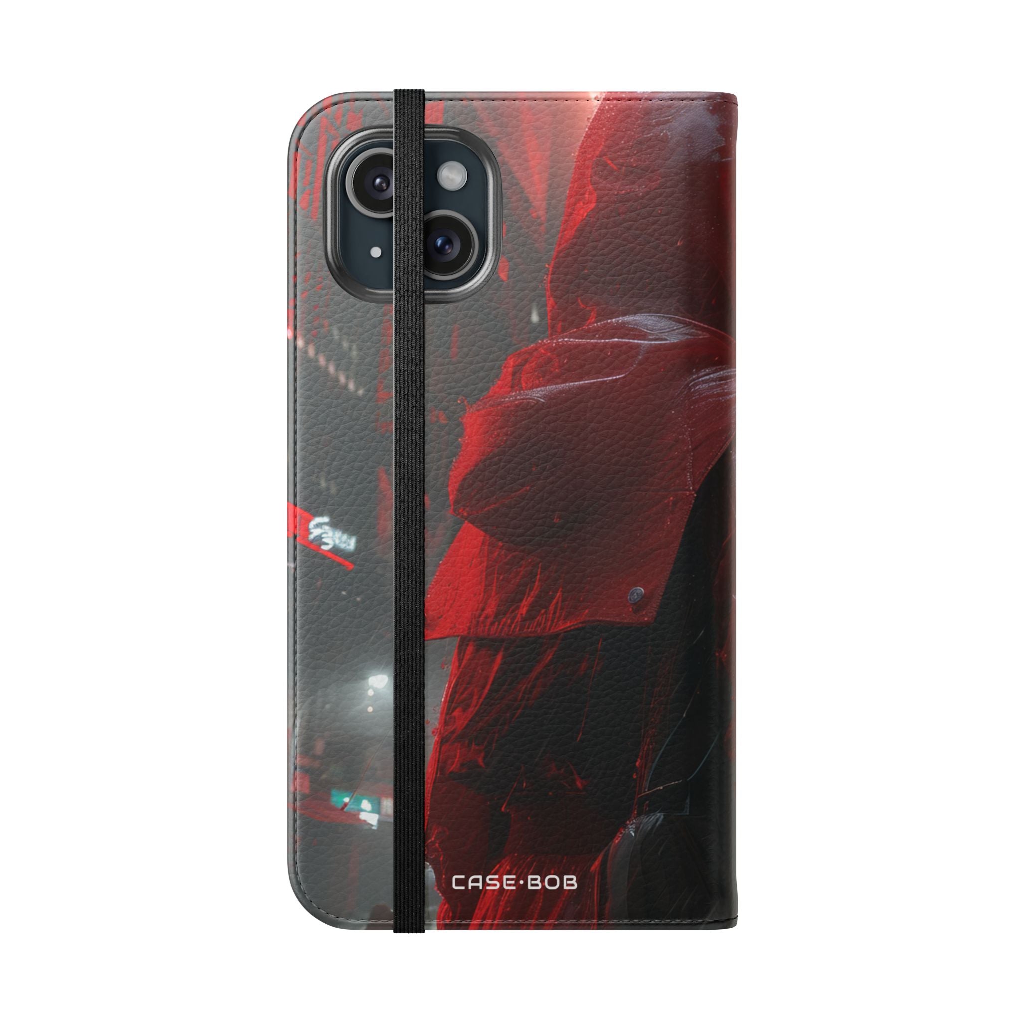 Rode Hood Eclipse - iPhone 15 Plus Case - Portemonnee