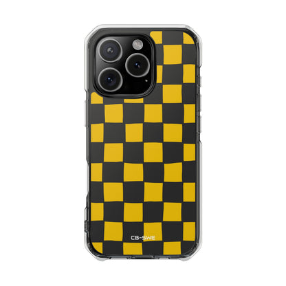 Yellow Squares Dance iPhone Case - Impact