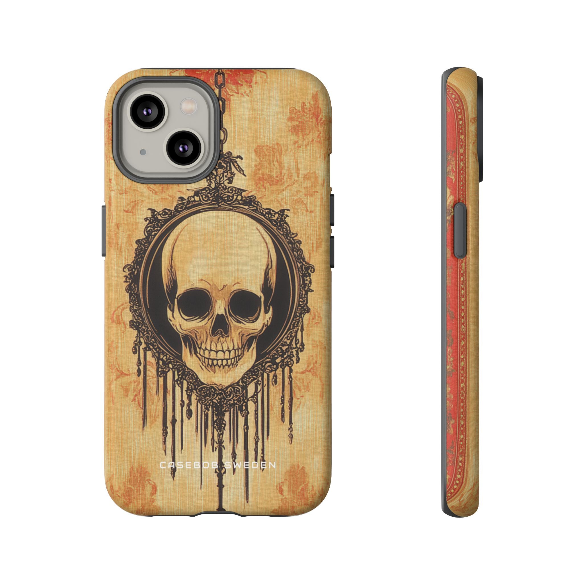 Gothic Skull Elegance iPhone 14 - Tough Phone Case