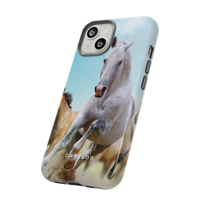 Blue Sky Horses - Protective Phone Case