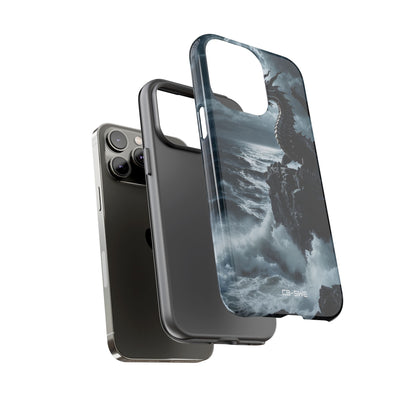 Dragon Roars Against Sea - iPhone Case