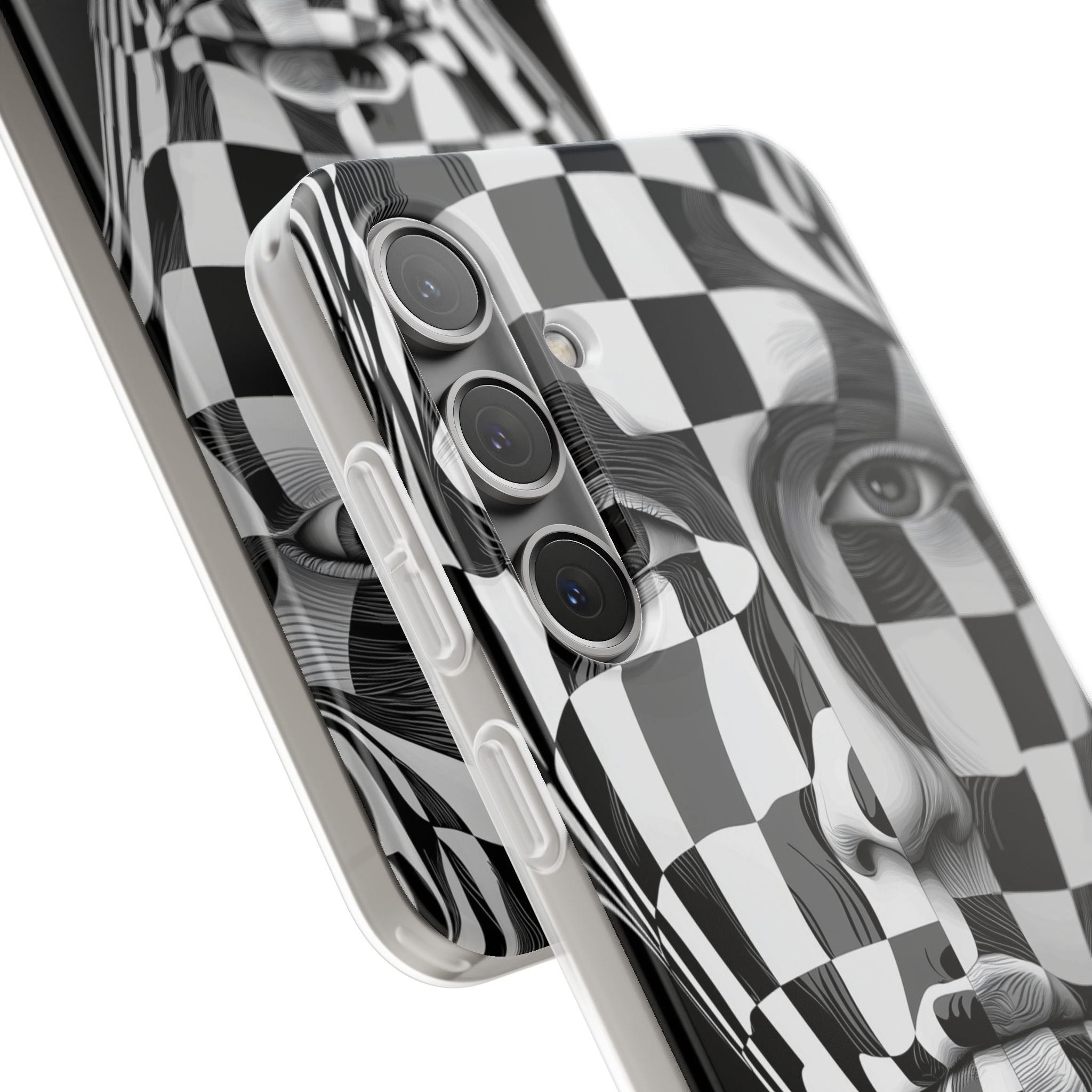 Checkered Face Samsung S24 Plus Case - Soft