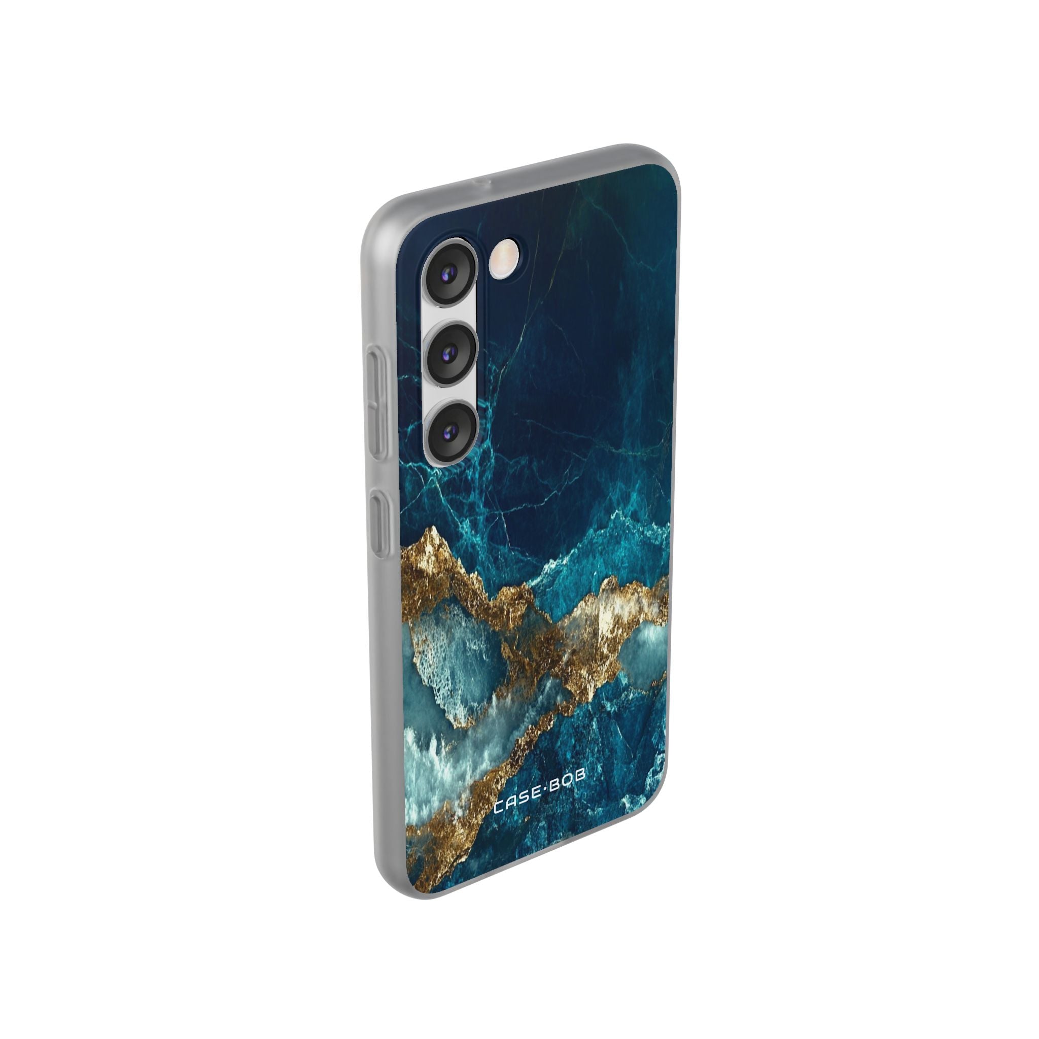 Jagged Gold Split Samsung S23 Case - Soft