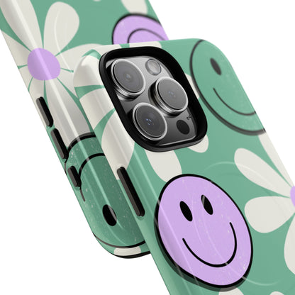 Smiley Daisy Glow iPhone 16 Pro Max Case - Tough+