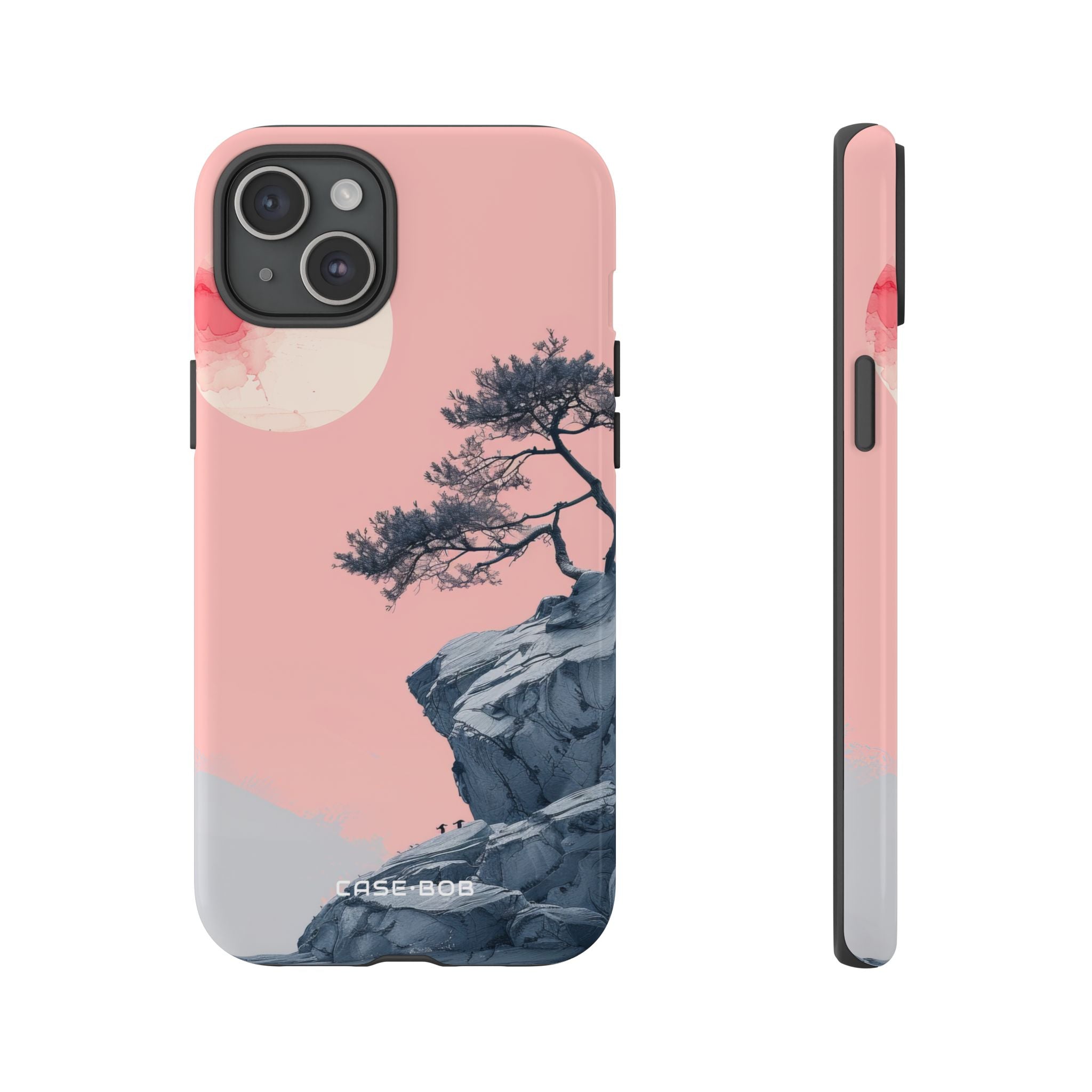 Crimson Moon Tree iPhone 15 Plus Case - Tough