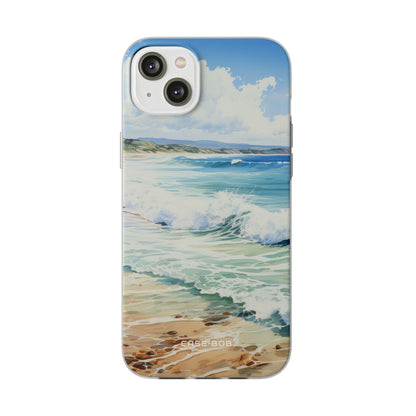 Foamy Wave Breeze iPhone 14 Plus Case - Soft