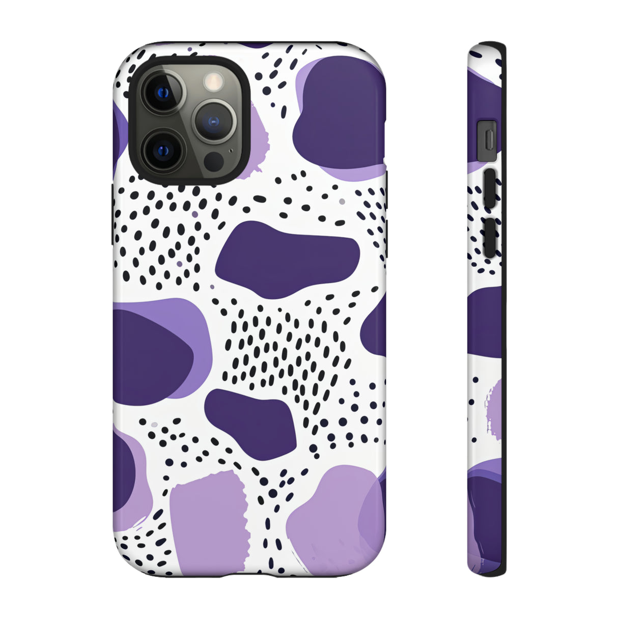 Purple Dots Elegance Case - Protective Phone Case