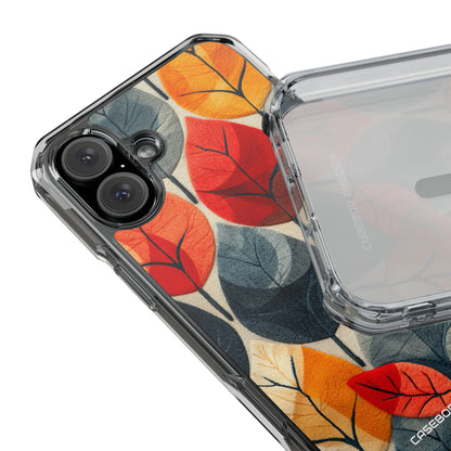 Autumn Leaf Design - Clear Impact iPhone 16 Phone Case