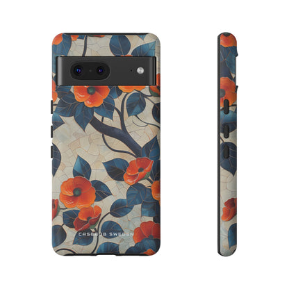 Orange Blossoms Mosaic Harmony Google Pixel 7 - Tough Phone Case