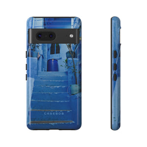 Blue City Morocco - Protective Phone Case