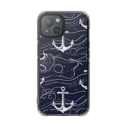 Gradient Anchorflow Waves iPhone 15 - Clear Impact Phone Case