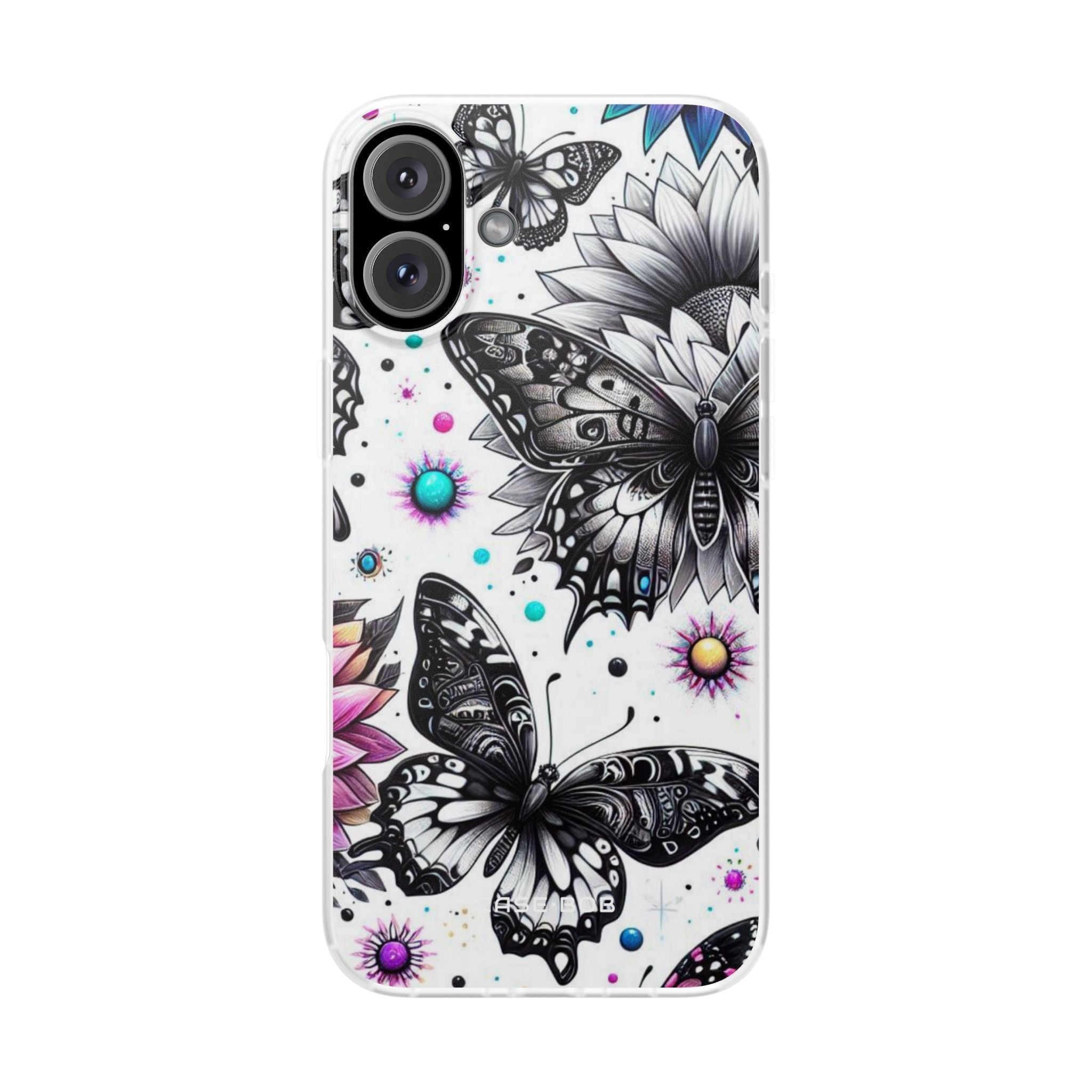 Butterfly Bloom iPhone 16 Plus Case - Soft