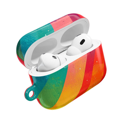 Curved Rainbow Breeze - AirPods Case