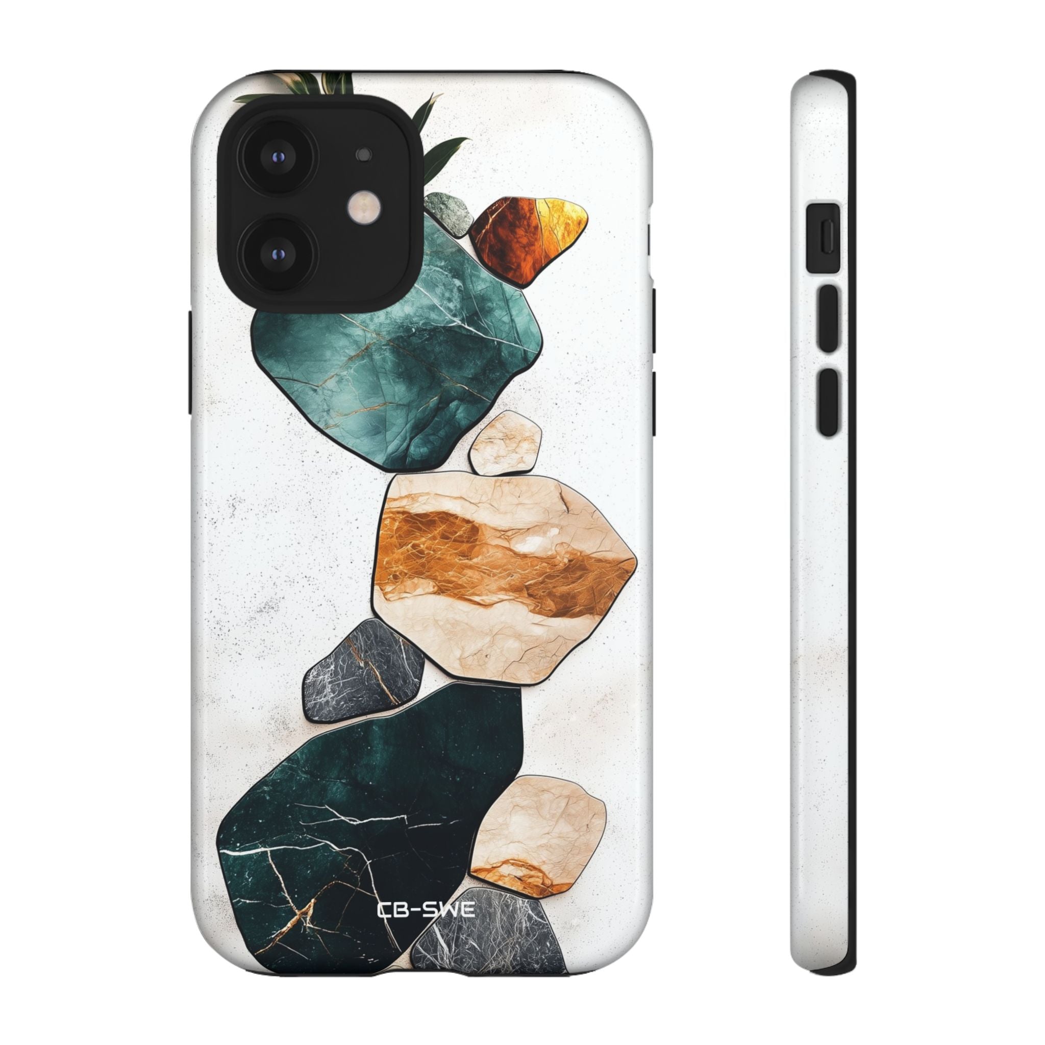 Stone Shapes Embrace - iPhone Case