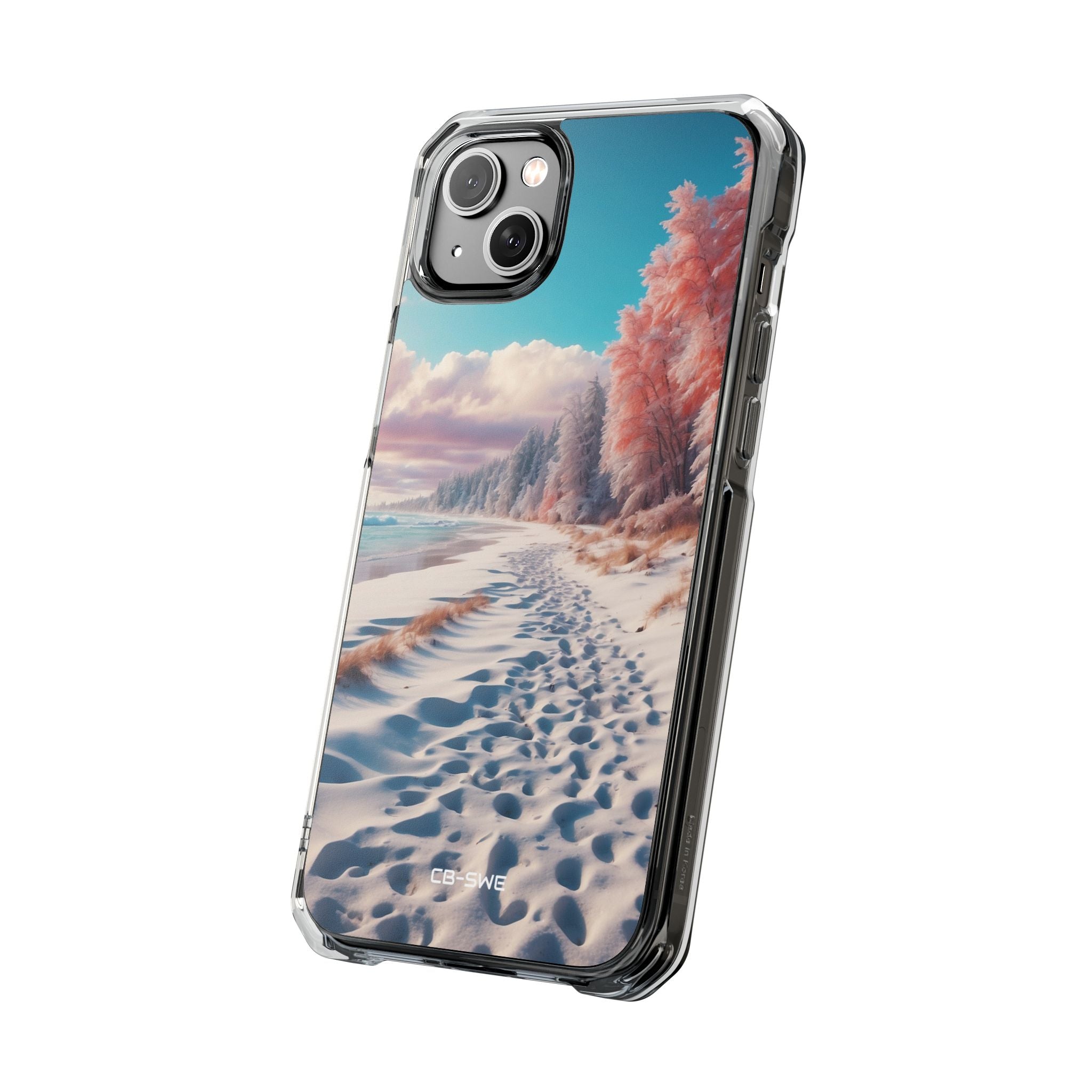 Shadows Embrace Waves iPhone Case - Impact