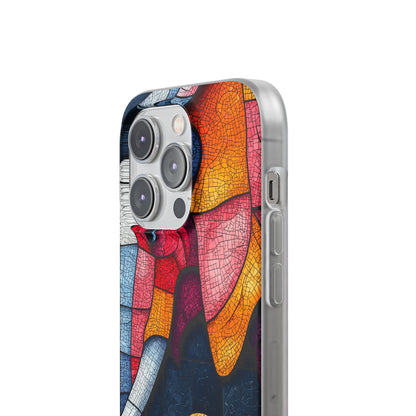 Elephant Mosaic iPhone 14 Pro Case - Soft