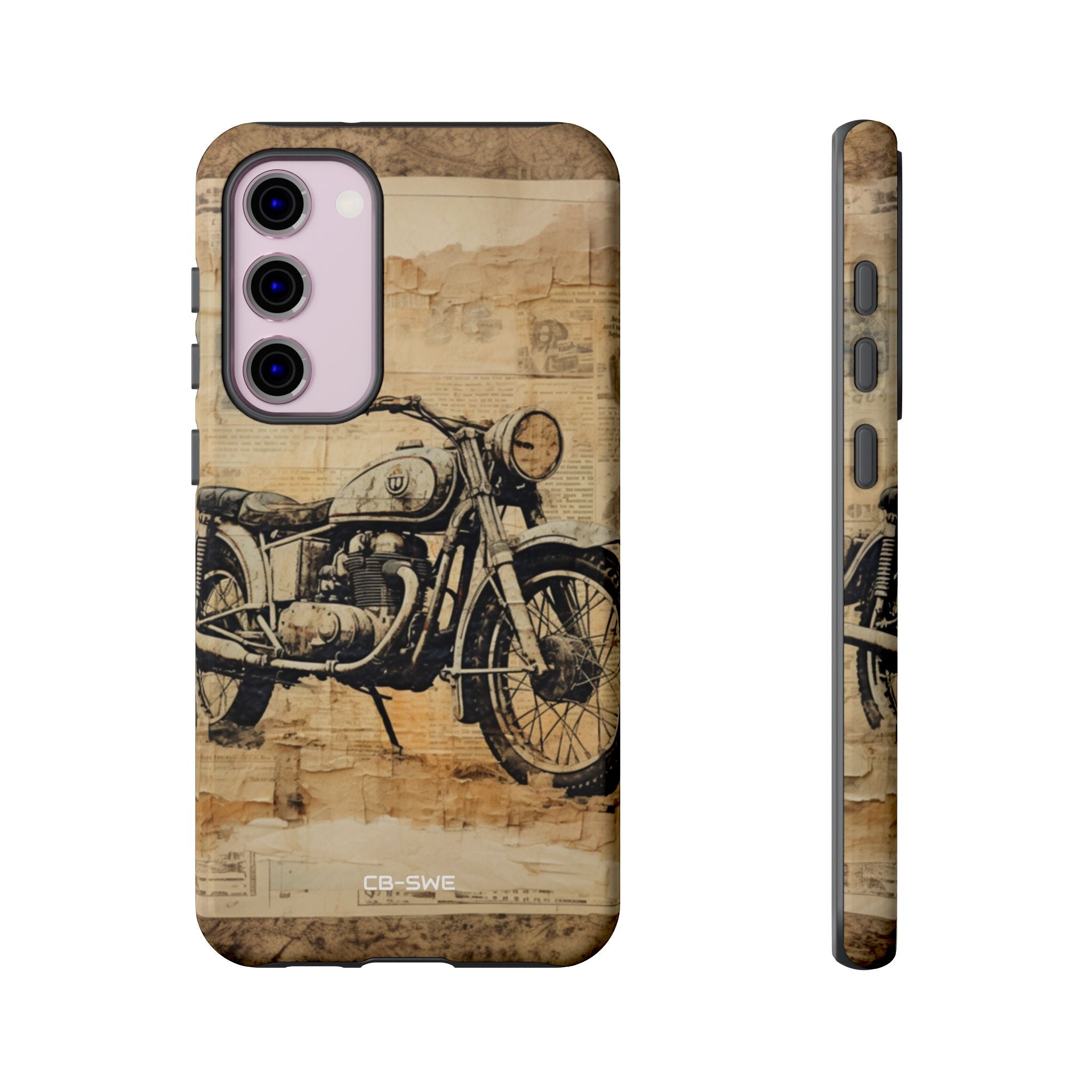 Vintage Motorcycle Collage - Samsung Case