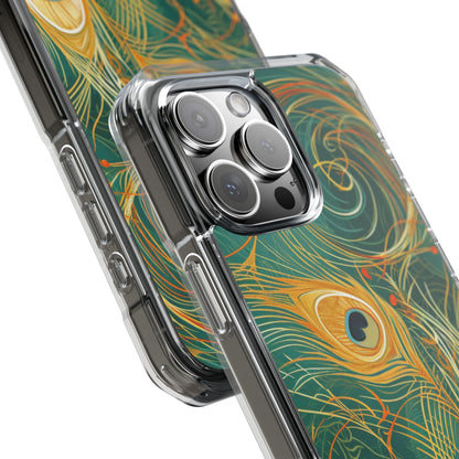 Vibrant Peacock Whirl iPhone 16 - Impact Clear+