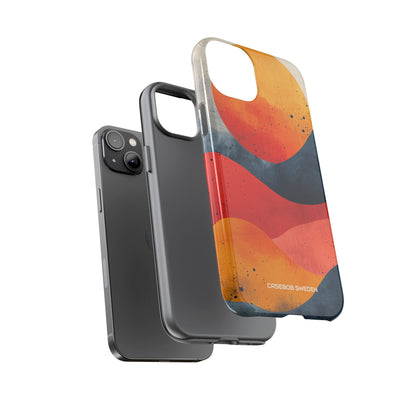 Sunburst Waves - Tough iPhone 14 Phone Case