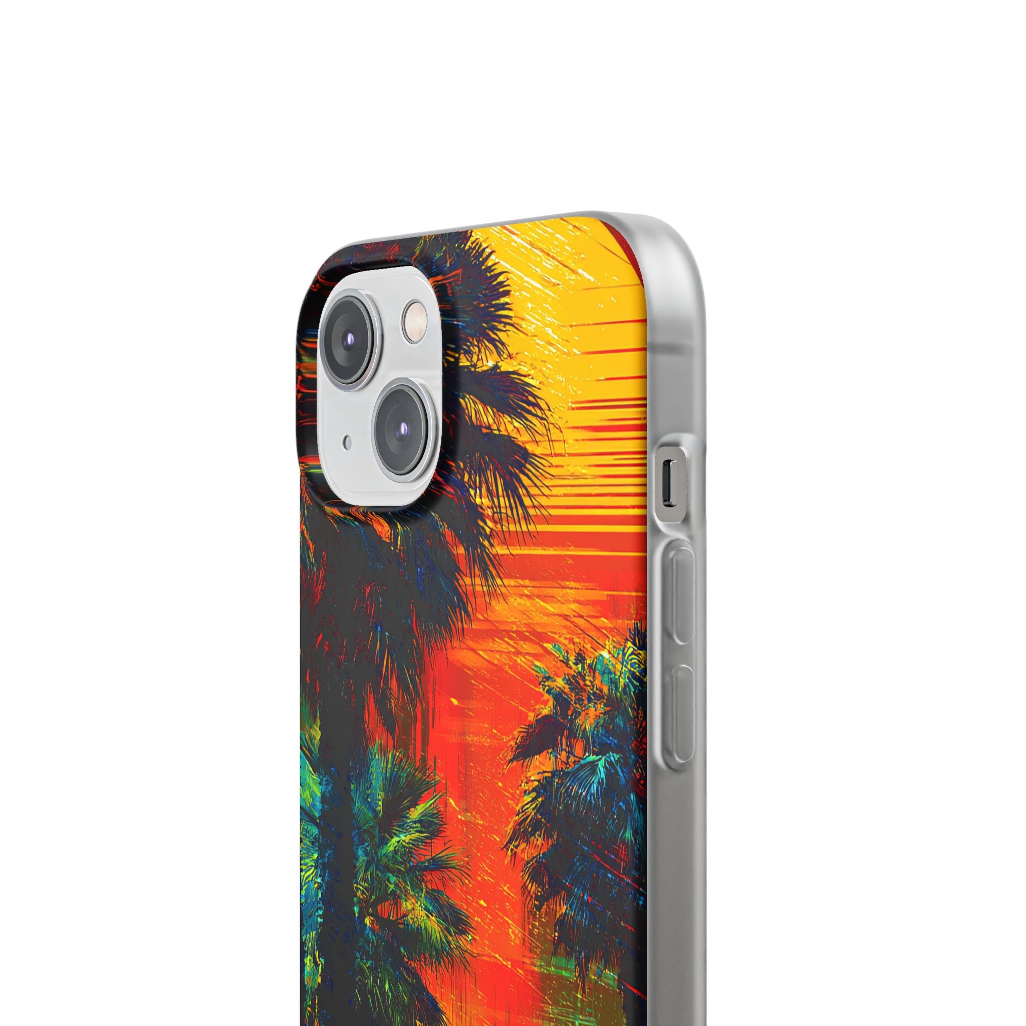 Tropical Sunburst iPhone 14 Case - Soft