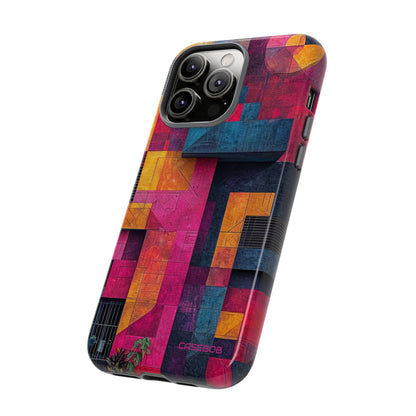 Electric Geometric Vibes - Protective Phone Case